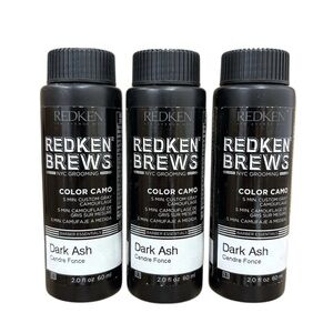 NWT Redken Brews Dark Ash Color Camo x3
